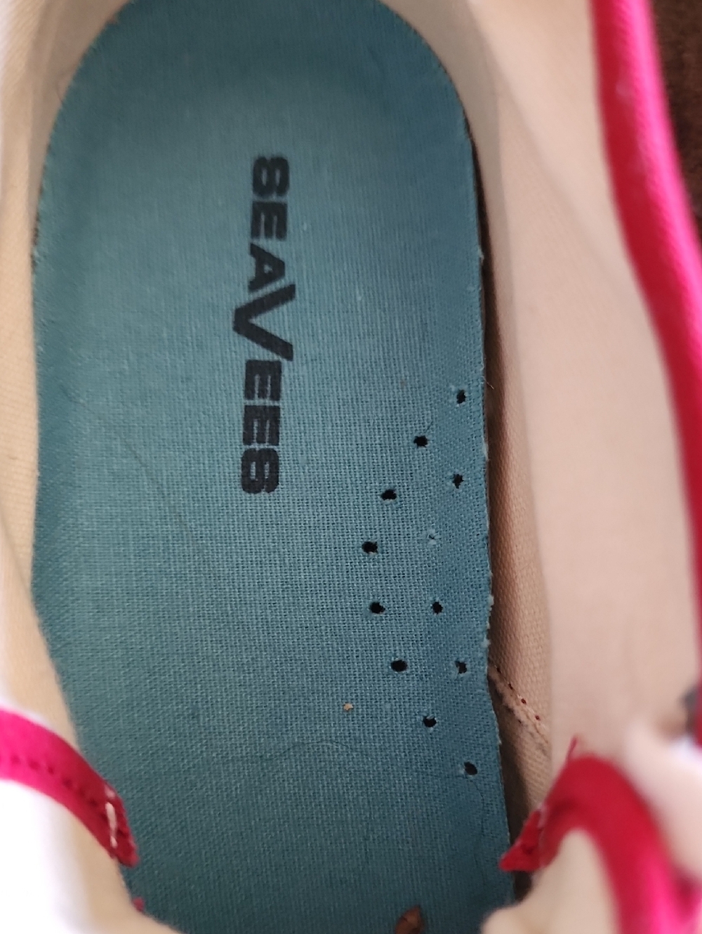 SeaVees Red Canvas Low-Top Sneakers - Picture 6 of 6
